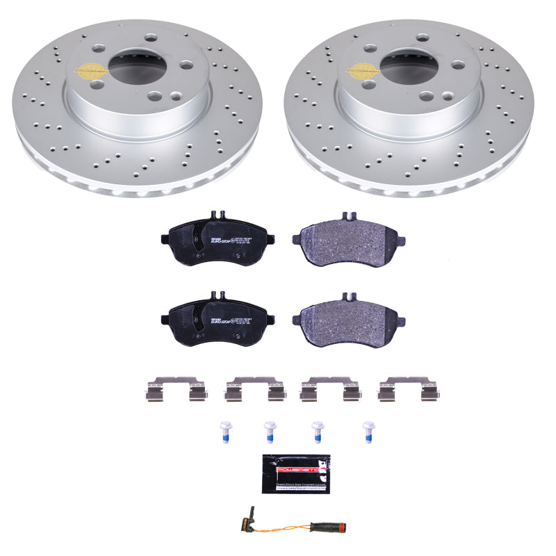 Power Stop 2015 Mercedes-Benz C250 Front Euro-Stop Brake Kit
