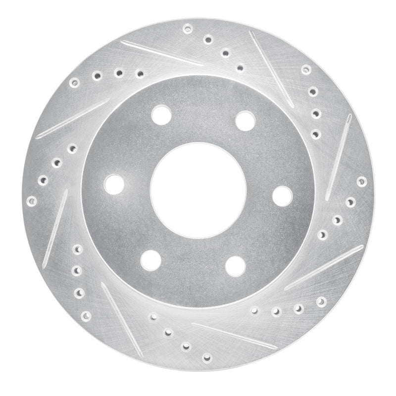 R1 09-15 Toyota Hilux (Mexico) Front Right Drilled & Slotted Silver Brake Rotor