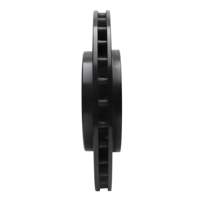R1 04-07 Volvo V70 Rear Right Drilled & Slotted Black Brake Rotor