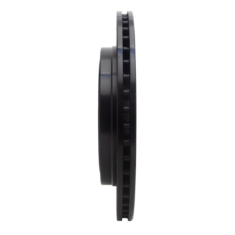 R1 08-19 Cadillac CTS Rear Left Drilled & Slotted Black Brake Rotor