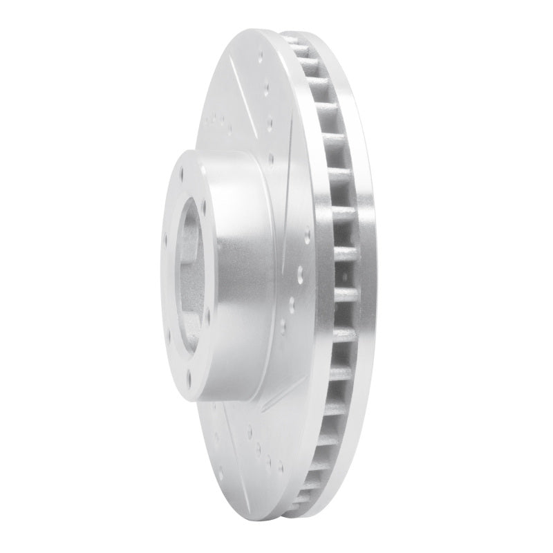 R1 89-93 Toyota Pickup Front Right Drilled & Slotted Silver Brake Rotor