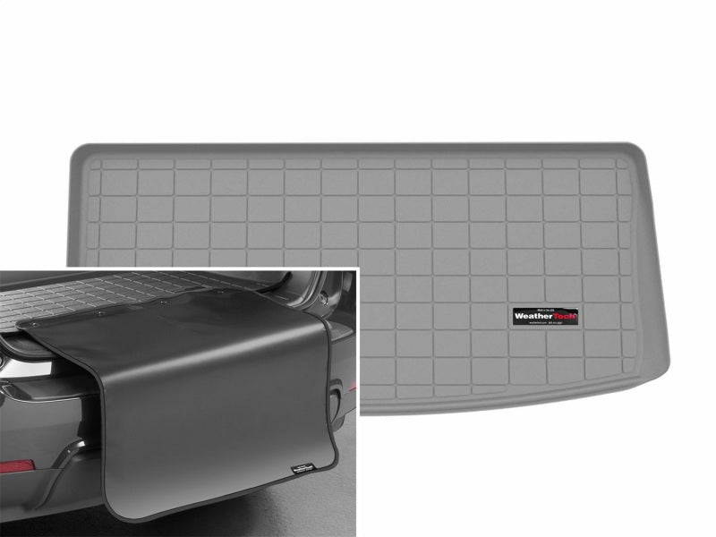 WeatherTech 2026 Cadillac Vistiq Behind 3rd Row Cargo Liner w/Bumper Protector - Grey