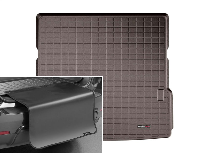 WeatherTech 2011+ Infiniti QX80/QX56 Cargo Liners With Bumper Protector - Cocoa