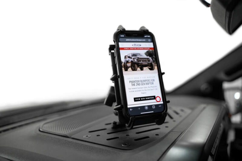ADD 21-23 Ford F150 Raptor Digital Device Dash Mount