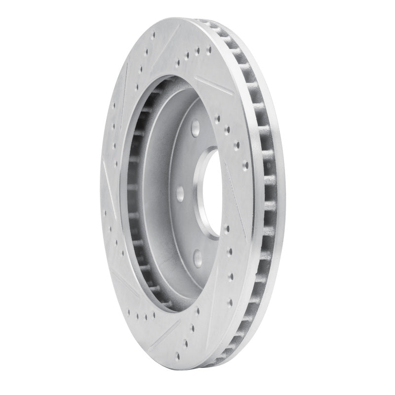 R1 13-17 Ford Ranger (Mexico) Front Right Drilled & Slotted Silver Brake Rotor