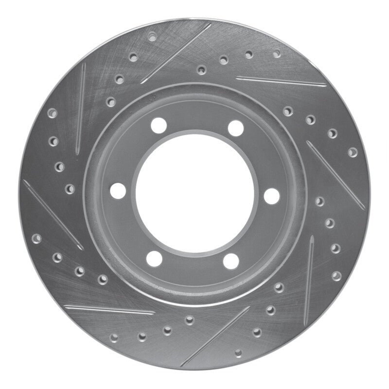 R1 95-04 Toyota 4Runner Front Right Drilled & Slotted Silver Brake Rotor