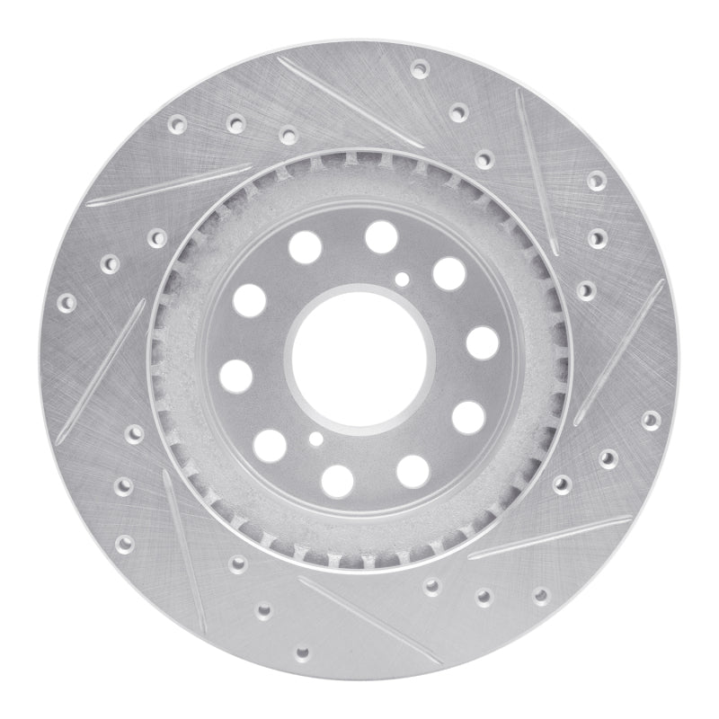 R1 92-95 Toyota MR2 Rear Left Drilled & Slotted Silver Brake Rotor