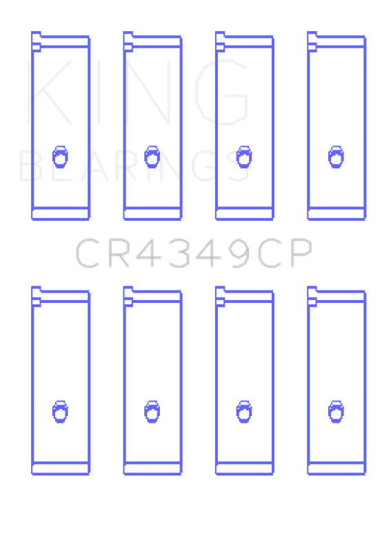 King Engine Bearings Toyota Scion XA/XB 1NZFE (Size 0.25) Tri-Metal Copper Lead Rod Bearing Set