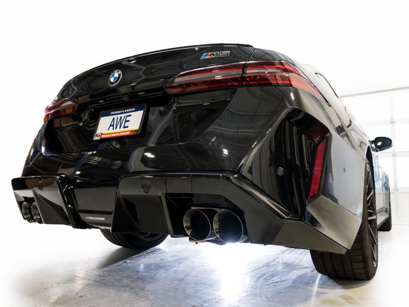 AWE Tuning BMW G90/G99 M5 Track Edition Cat-Back Exhaust - Diamond Black Tips