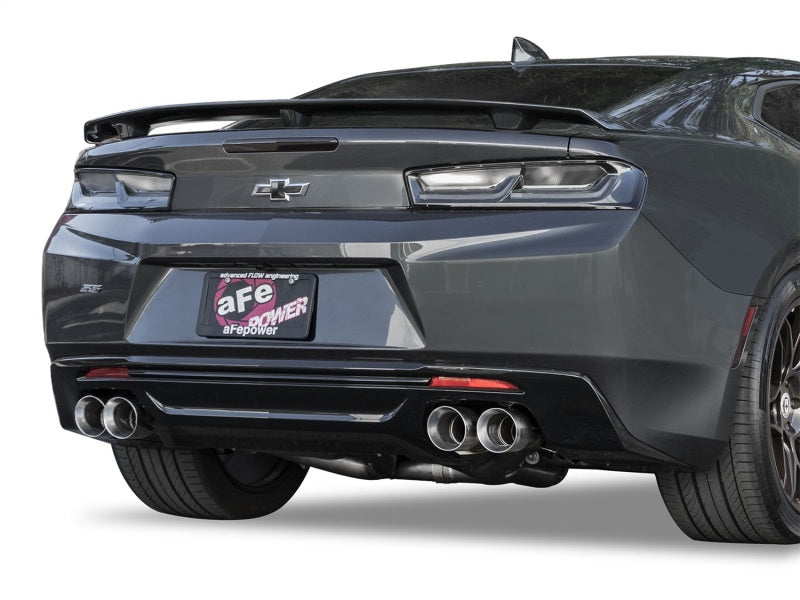 aFe MACH Force XP 3in 304 Stainless Steel Cat-Back Exhaust 16-17 Chevy Camaro SS V8-6.2L