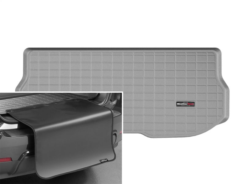 WeatherTech 11-17 Nissan Quest Cargo Liners w/ Bumper Protector - Grey
