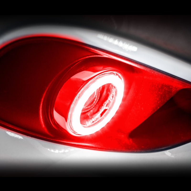 Oracle 14-15 GMC Sierra Surface Mount LED Fog Light Halo Kit - Red