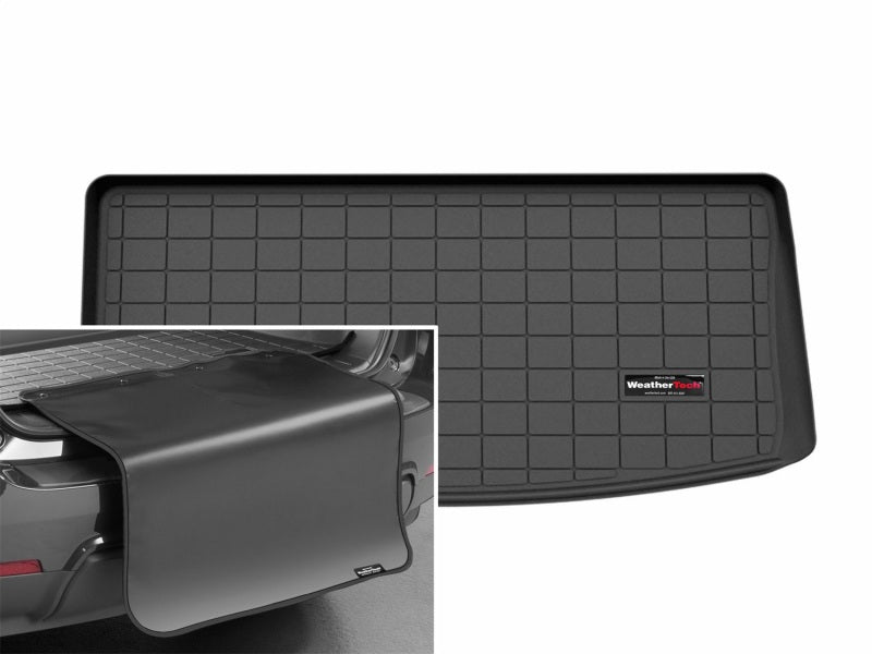 WeatherTech 2026 Cadillac Vistiq Behind 3rd Row Cargo Liner w/Bumper Protector - Black