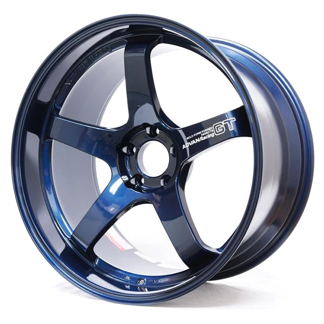 Advan GT Premium Wheel - 18x8.0 / Offset +48 / 5x112 (Racing Titanium Blue) - Velocity Factor