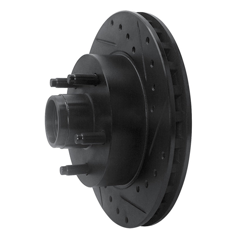 R1 95-97 Ford Ranger (USA/Canada) Front Right Drilled & Slotted Black Brake Rotor