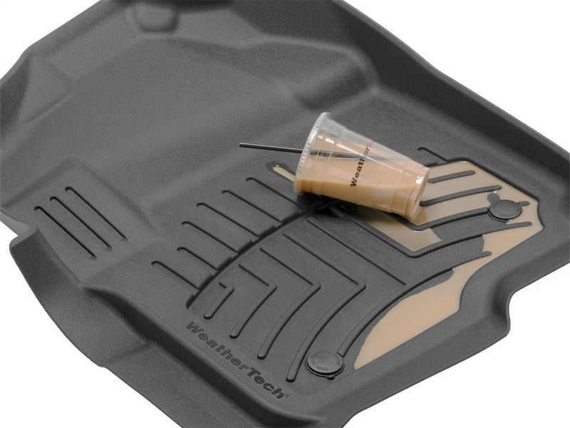 WeatherTech 2017 Ford Super Duty (Super Cab / Crew Cab) Front FloorLiners and Rear 3D Mats - Black