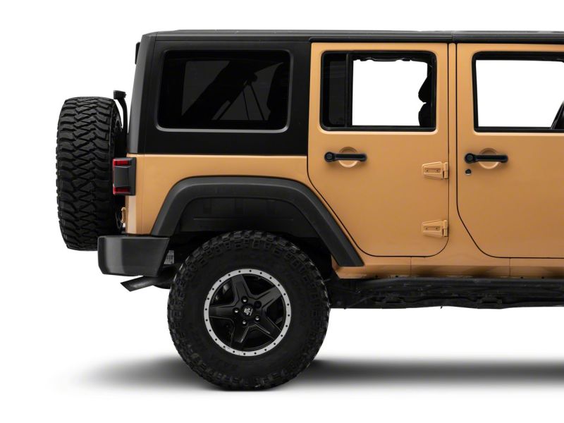Raxiom 07-18 Jeep Wrangler JK Axial Series JL Style LED Tail Lights- Black Housing- Red Lens