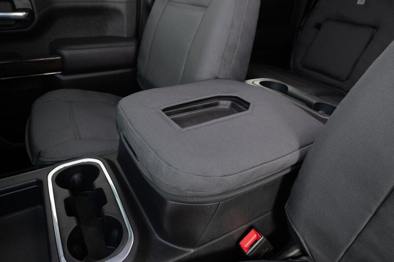 Covercraft 12-16 Ford F250-F350-F450-F550 Carhartt PrecisionFit Front Row Seat Covers - Gravel