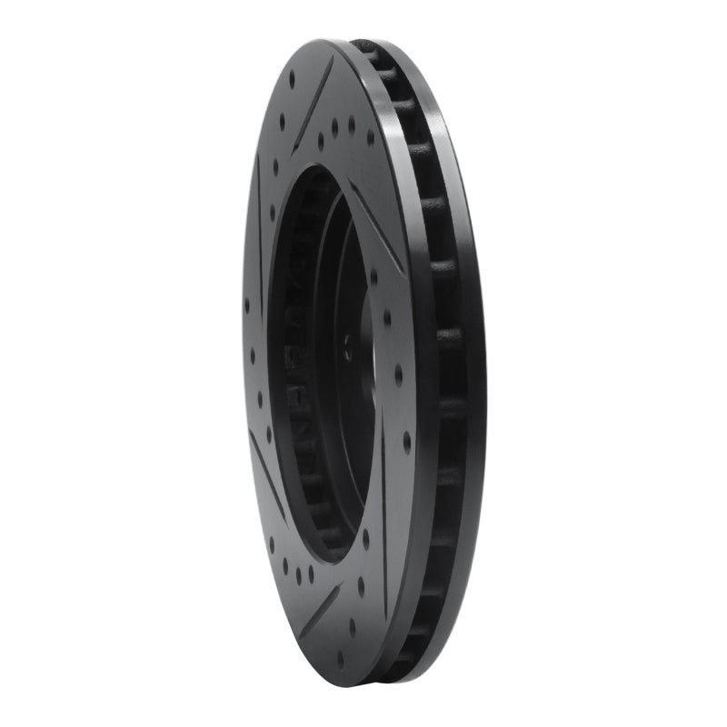 R1 88-96 Buick Regal Front Right Drilled & Slotted Black Brake Rotor