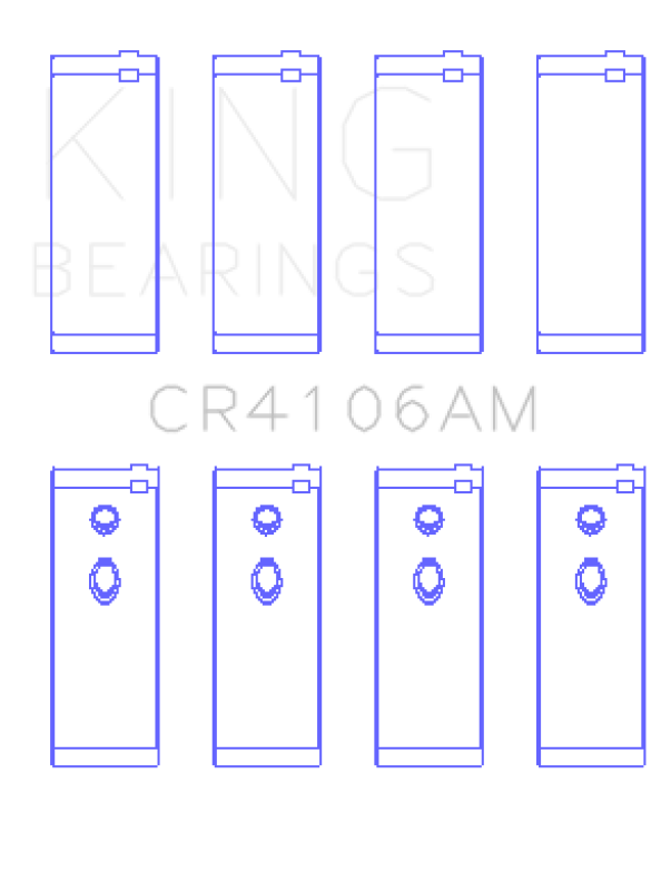 King Engine Bearings Daewoo/GM/Isuzu/Opel/Vauxhall (Size 0.25) Rod Bearing Set