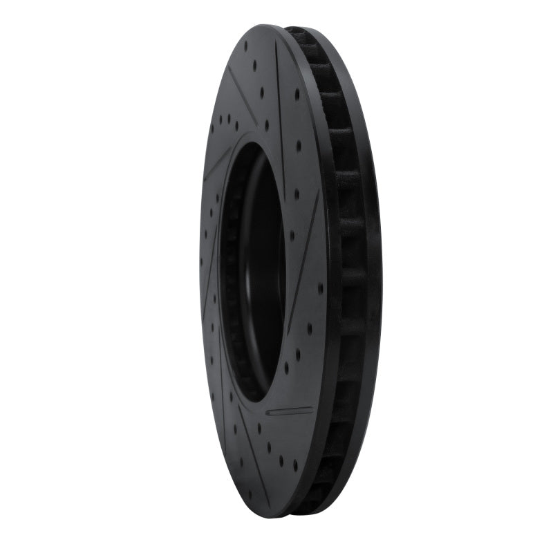 R1 19-26 Mercedes-Benz A220 Front Left Drilled & Slotted Black Brake Rotor