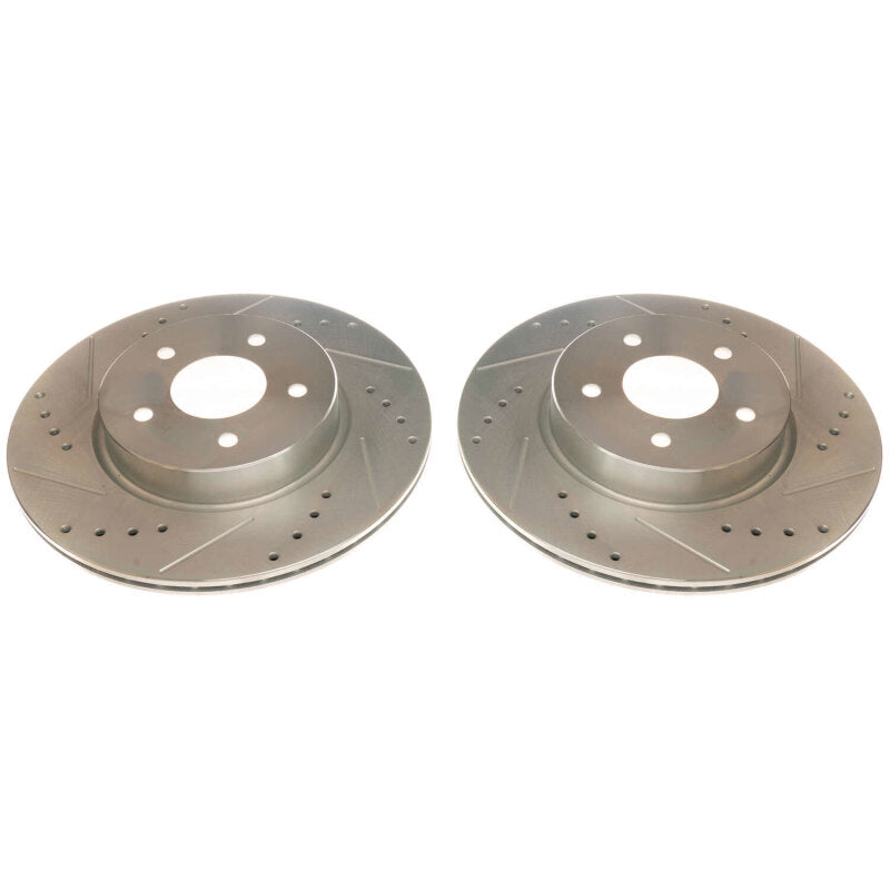 Power Stop 19-20 Infiniti QX50 Rear Evolution Drilled & Slotted Rotors - Pair