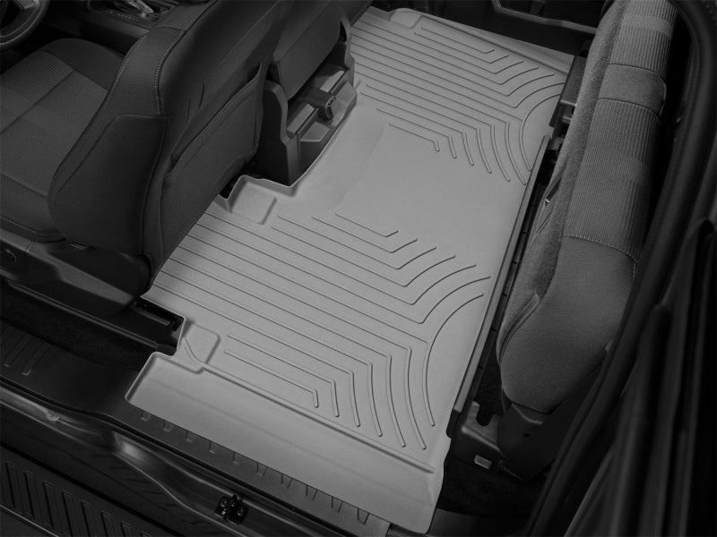 WeatherTech 2015+ Ford F-150 Rear FloorLiner HP - Grey