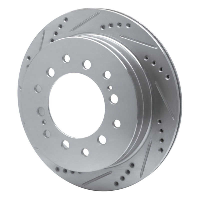 R1 01-09 Lexus GX470 Rear Left Drilled & Slotted Silver Brake Rotor
