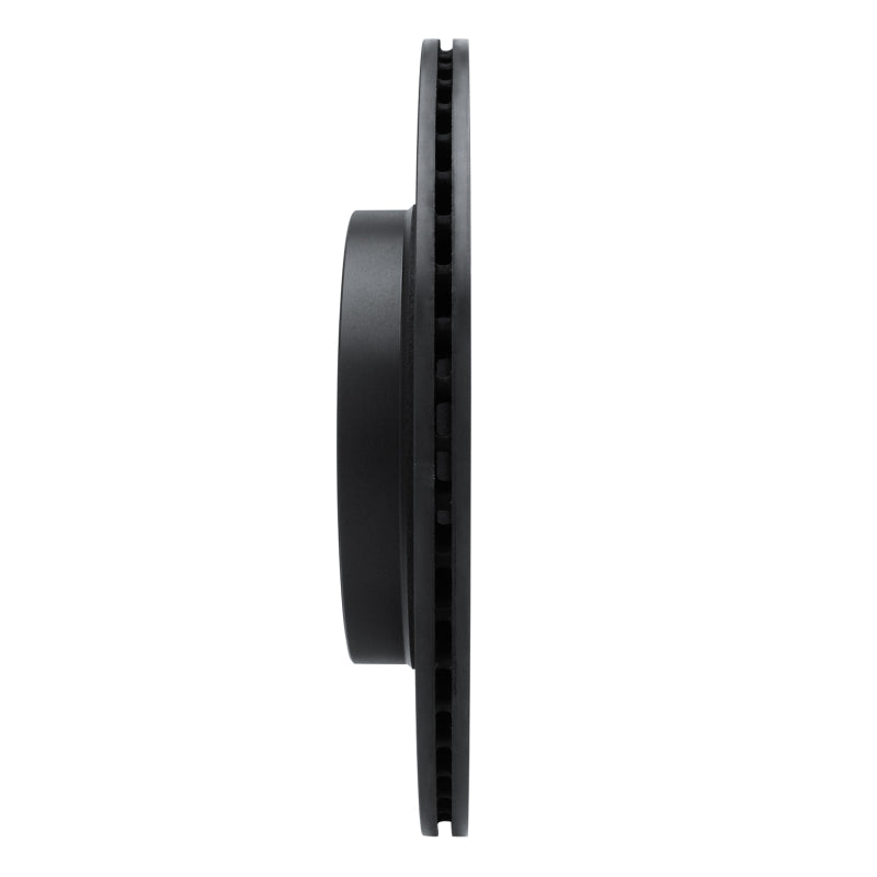 R1 19-24 Ford Edge Rear Left Drilled & Slotted Black Brake Rotor
