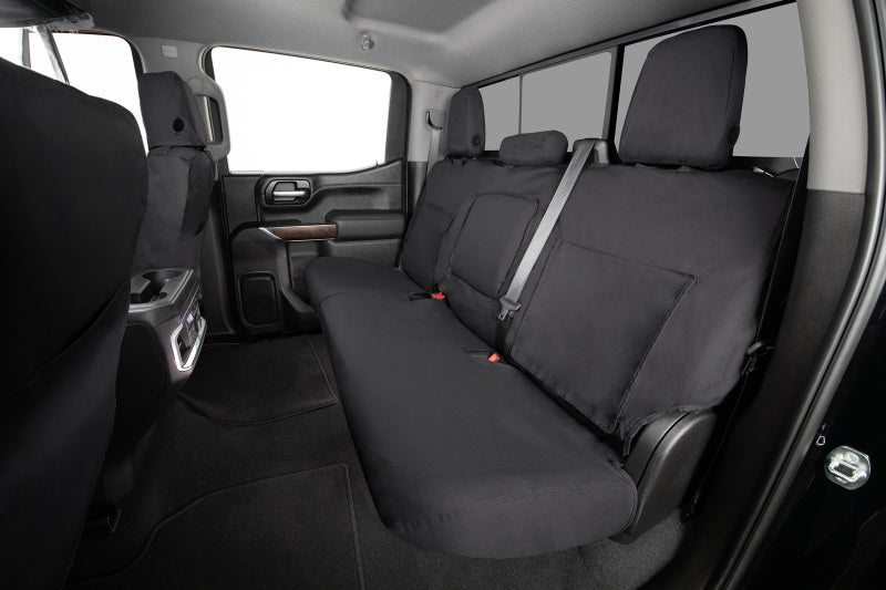 Covercraft 14-21 Toyota Tundra Polycotton SeatSaver Custom Front Row Seat Covers - Charcoal