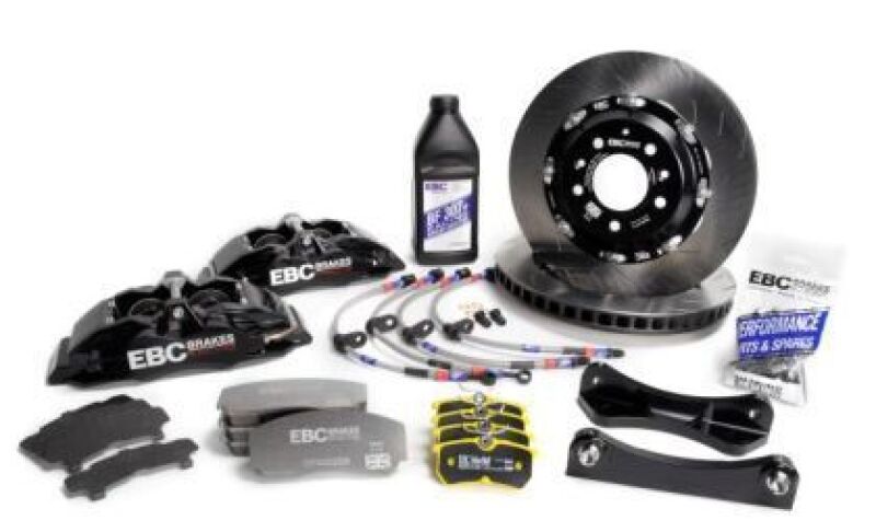 EBC Racing 89-98 Nissan Skyline GT-R R32/R33 Black Apollo-6 Caliper 355mm Rotor Front Big Brake Kit