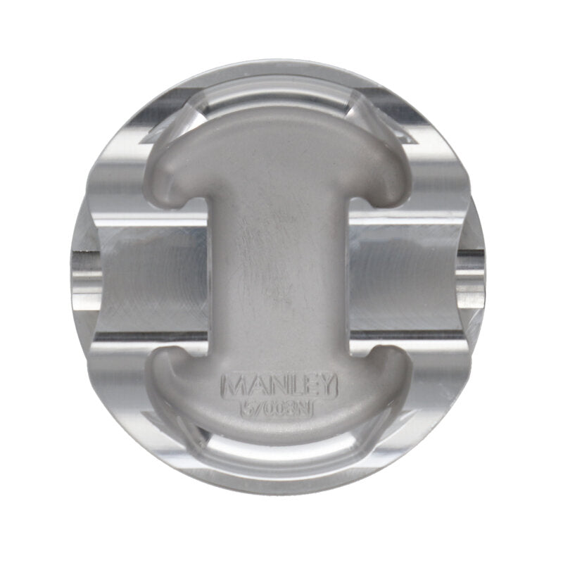 Manley 2018+ Ford Coyote 5.0L DOHC -6cc Dish 3.662in Bore 10:1 CR Extreme Duty Platinum Piston Set