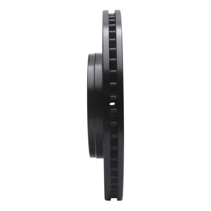 R1 06-09 Chevrolet Trailblazer Front Right Drilled & Slotted Black Brake Rotor