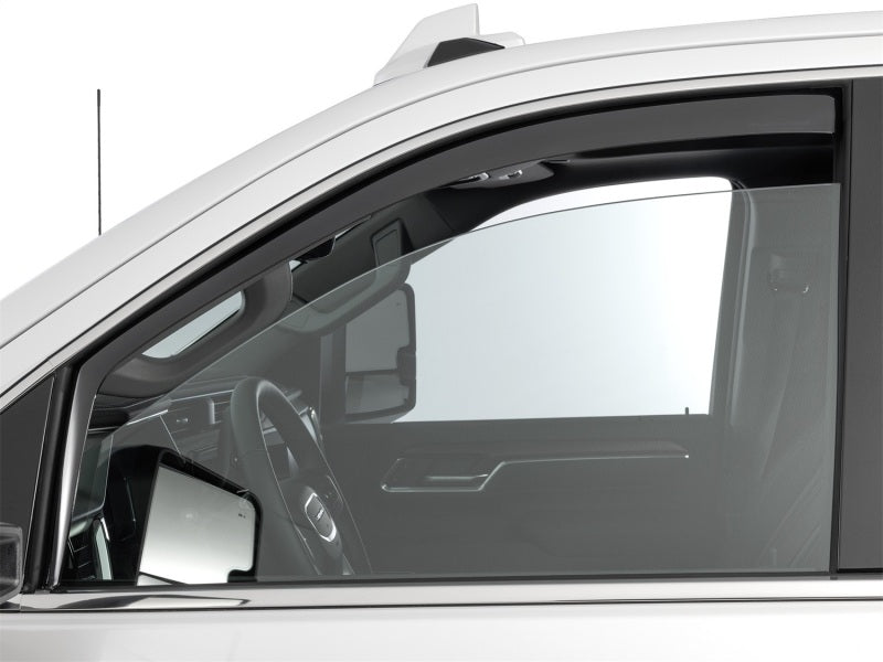 WeatherTech 20-24 GMC Sierra 2500/3500HD DC/CC Front Side Window Deflectors - Dark Tint