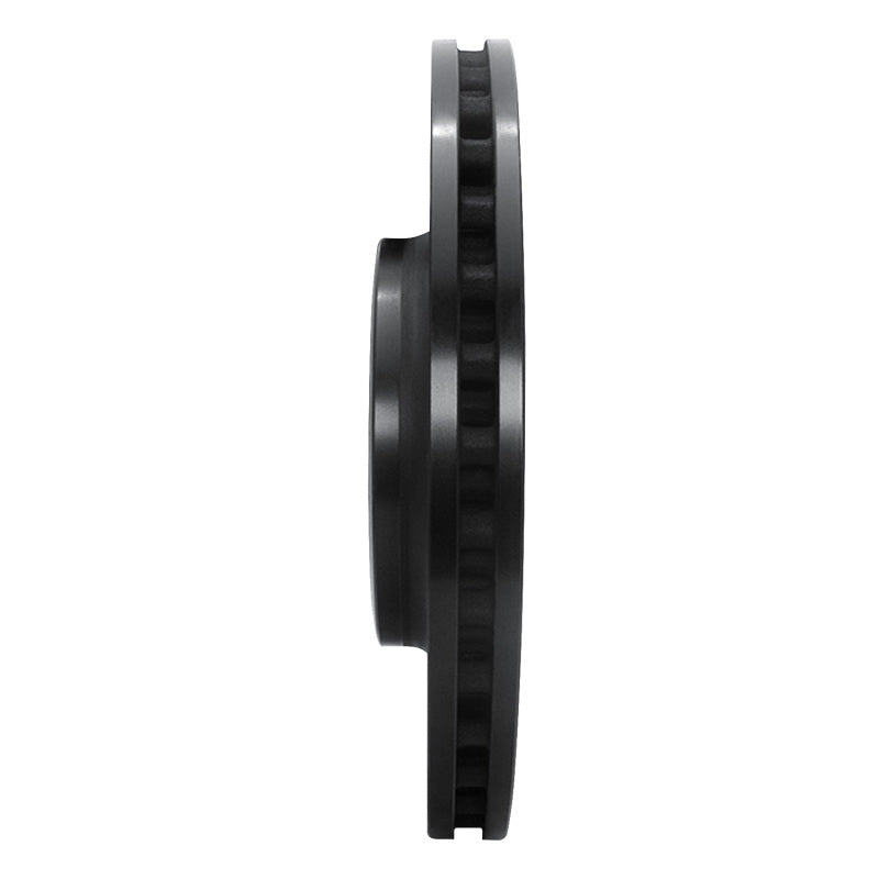 R1 08-12 Audi Q5 (Mexico) Front Right Drilled & Slotted Black Brake Rotor