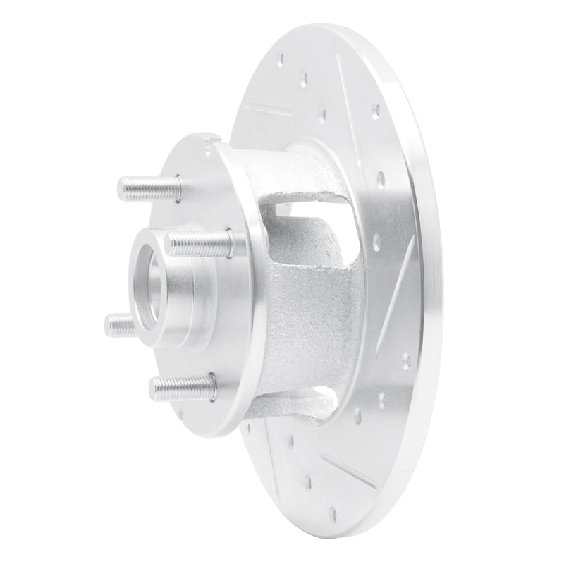 R1 1978-1987 Chevrolet CHEVETTE Front Right Drilled & Slotted Silver Brake Rotor
