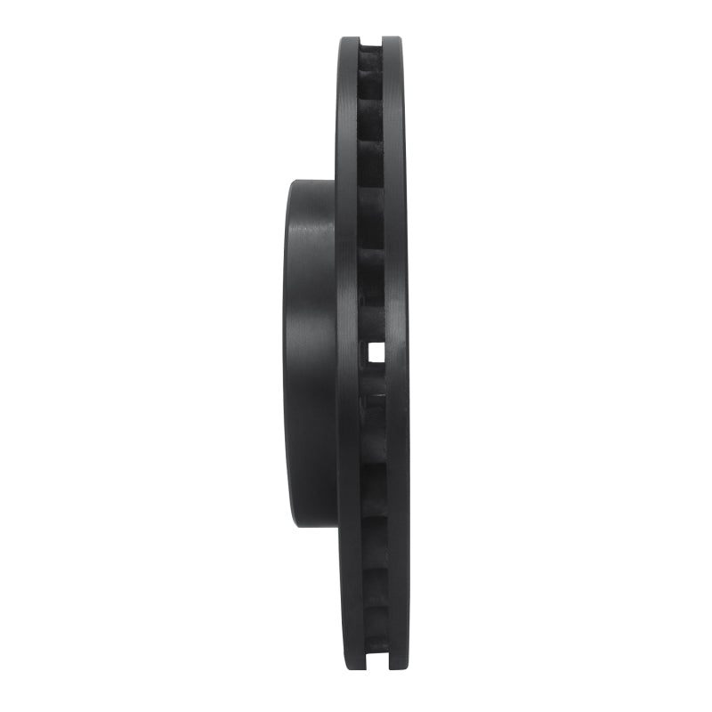 R1 99-01 Infiniti I30 Front Right Drilled & Slotted Black Brake Rotor