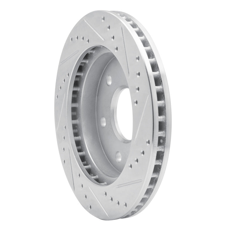 R1 09-15 Toyota Hilux (Mexico) Front Left Drilled & Slotted Silver Brake Rotor