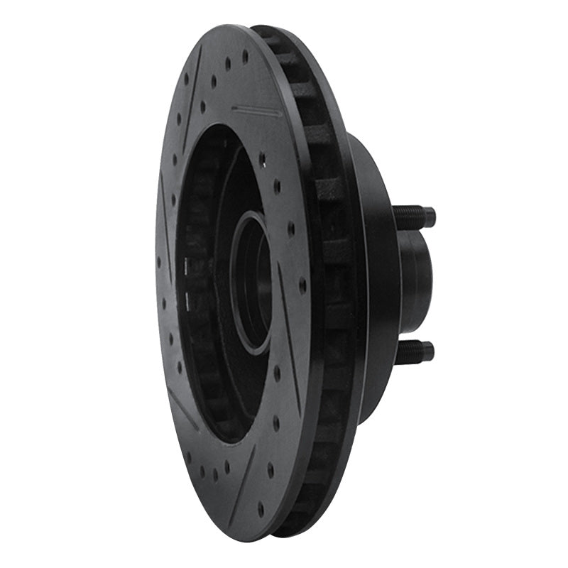 R1 95-97 Ford Ranger (USA/Canada) Front Right Drilled & Slotted Black Brake Rotor