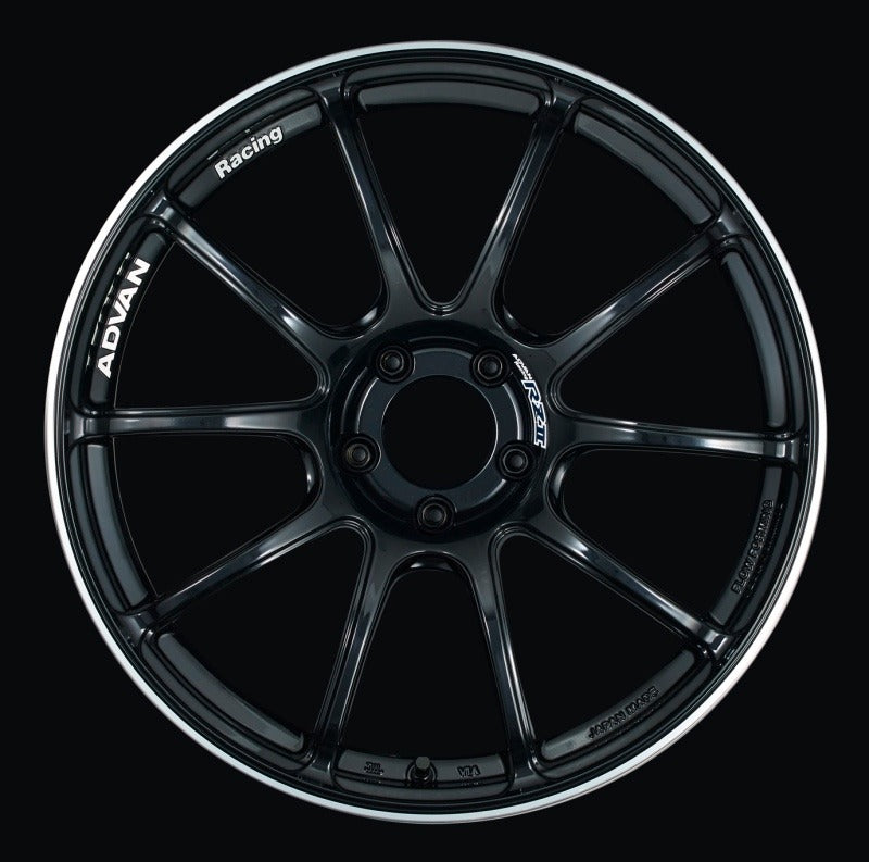 Advan RZII 17x9.0 +45 5x114.3 Racing Gloss Black Wheel