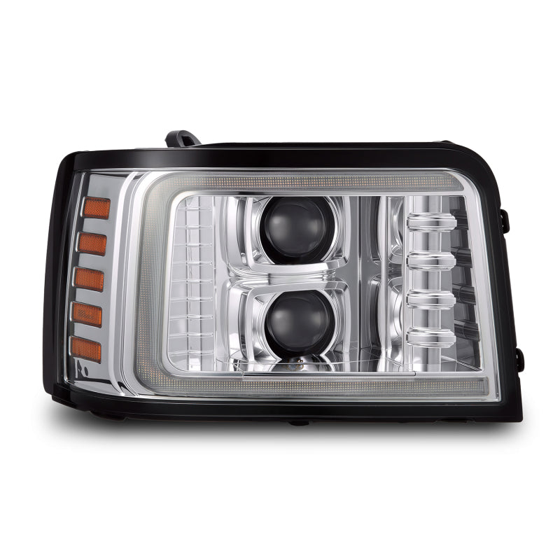 AlphaRex Projector Headlights, Chrome w/ Activation Light, Sequential Signal