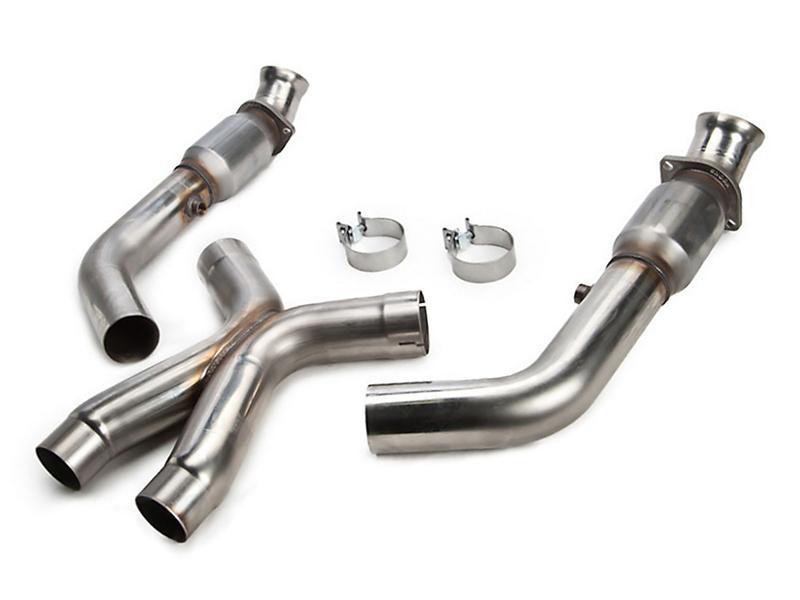 Kooks 11-14 Ford Shelby GT500 5.4L / 5.8L 4V 3in x 2 3/4in OEM GREEN Cat SS X-Pipe Kooks HDR Req