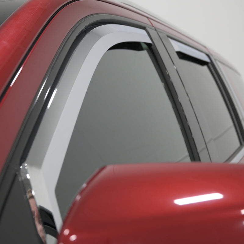 Putco 14-18 Chevy Silverado LD - 4 Door - Crew Cab Element Chrome Window Visors