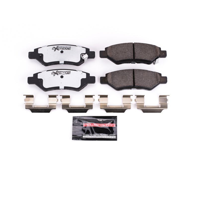 Power Stop 08-14 Cadillac CTS Rear Z26 Extreme Street Brake Pads w/Hardware