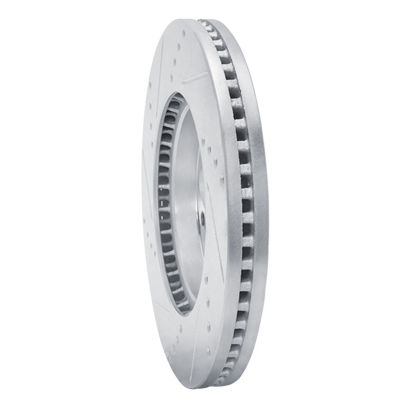 R1 2006-2019 Toyota HiAce (Mexico) Front Right Drilled & Slotted Silver Brake Rotor