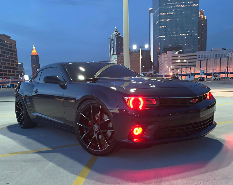 Oracle 14-15 Chevrolet Camaro Non-RS LED Round Style Headlight Halo Kit - Green