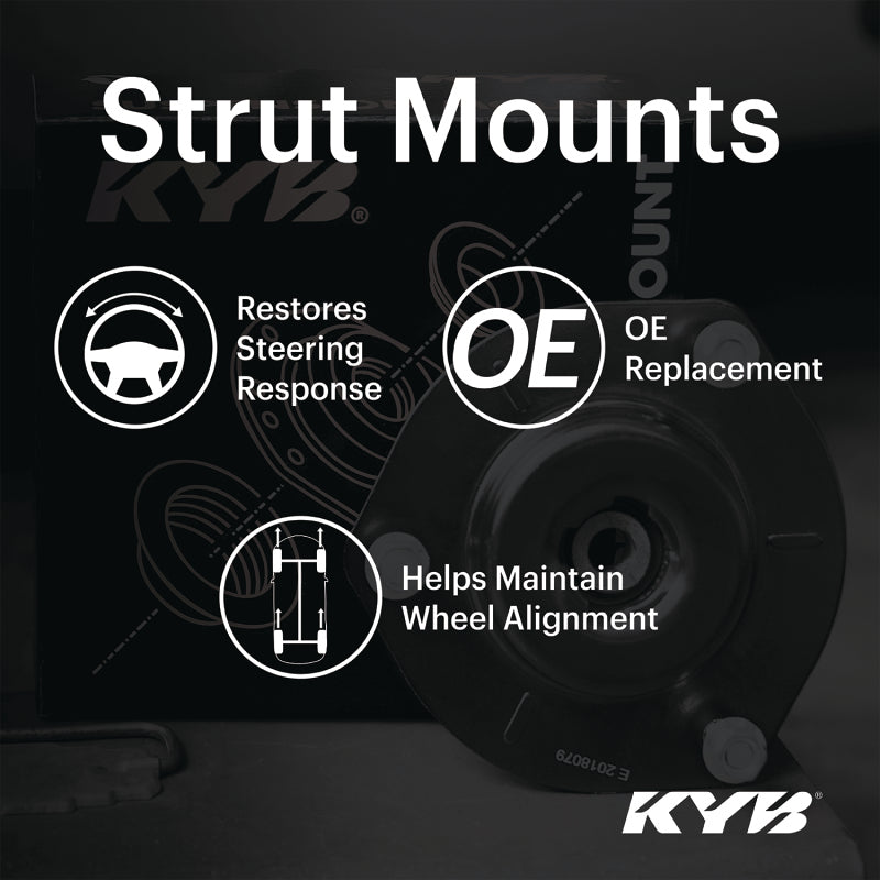 KYB Shocks & Struts Strut Mounts Front AUDI A3 2006-09 AUDI TT (Exc. Quattro) 2008-09 AUDI TT (Quatt
