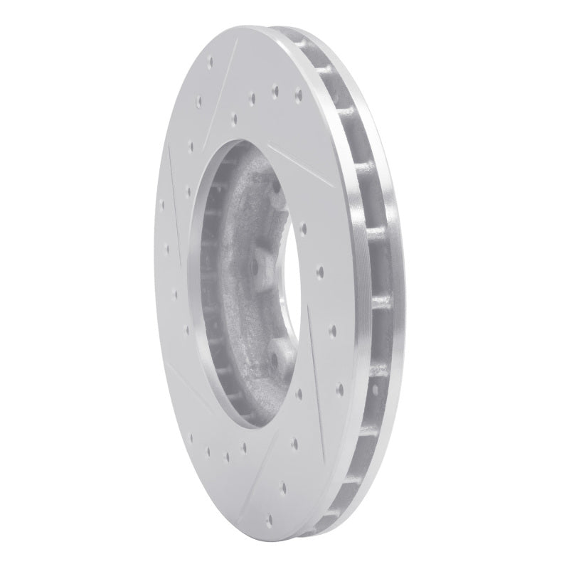 R1 87-88 Toyota Pickup Front Right Drilled & Slotted Silver Brake Rotor