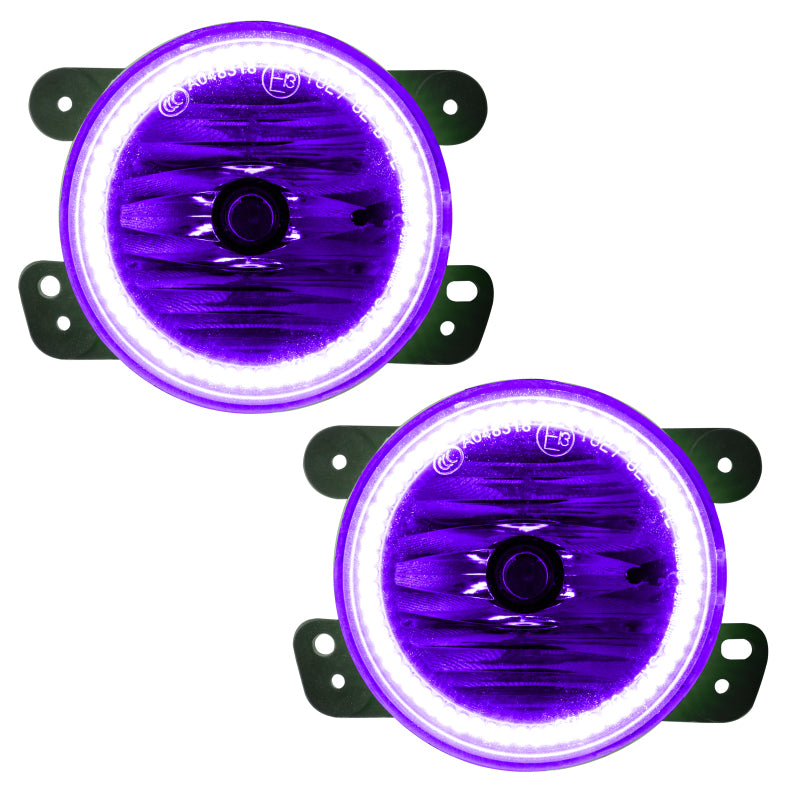 Oracle 07-17 Jeep Wrangler LED Fog Light Halo Kit - UV/Purple