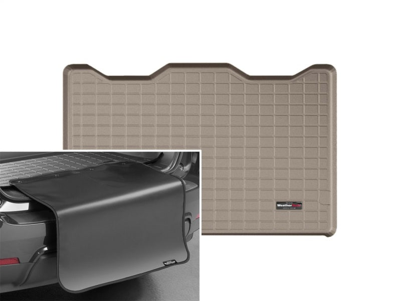 WeatherTech 07-13 Cadillac Escalade ESV Cargo With Bumper Protector - Tan